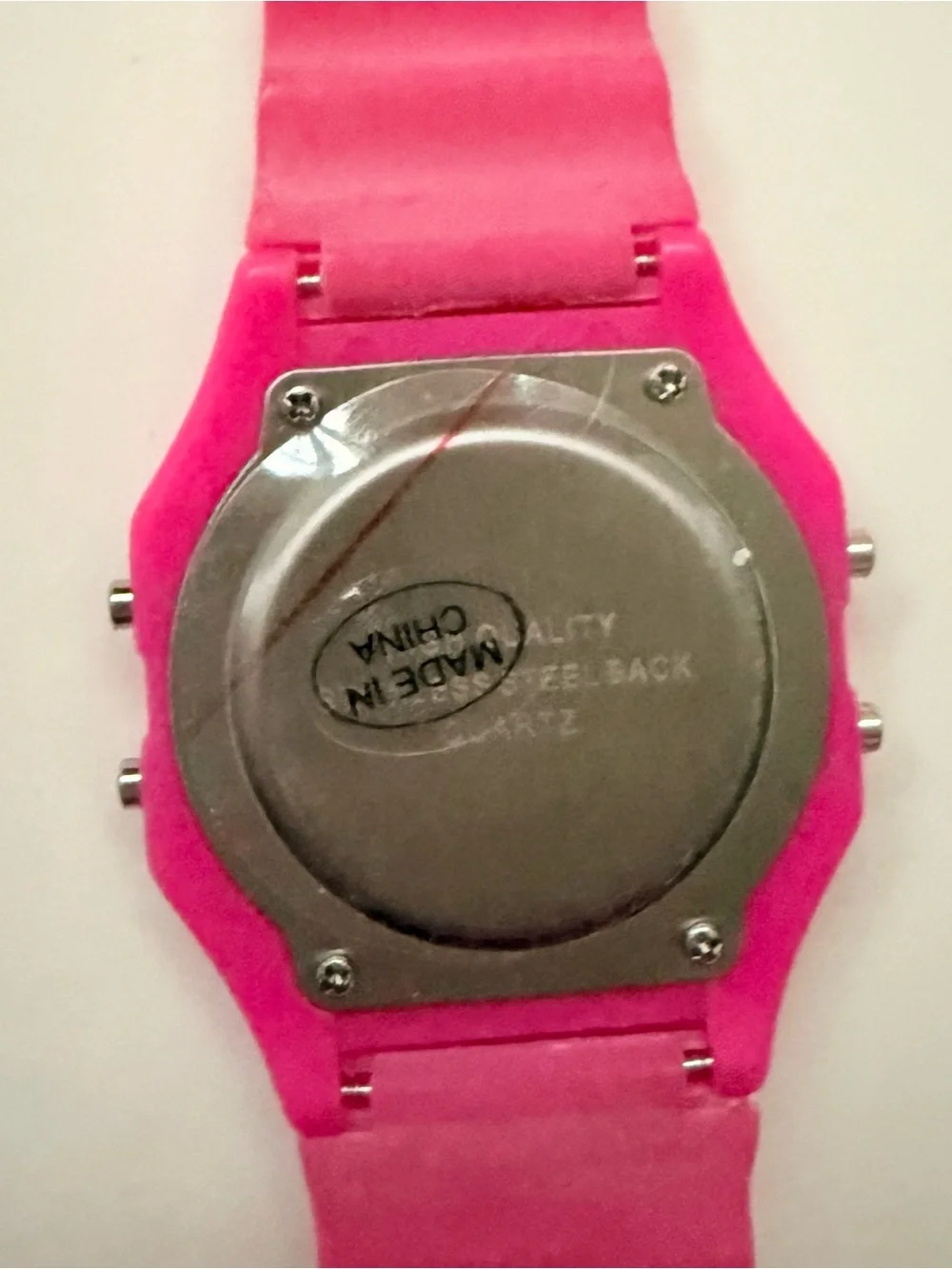Hot Pink Indiglo 90s Watch